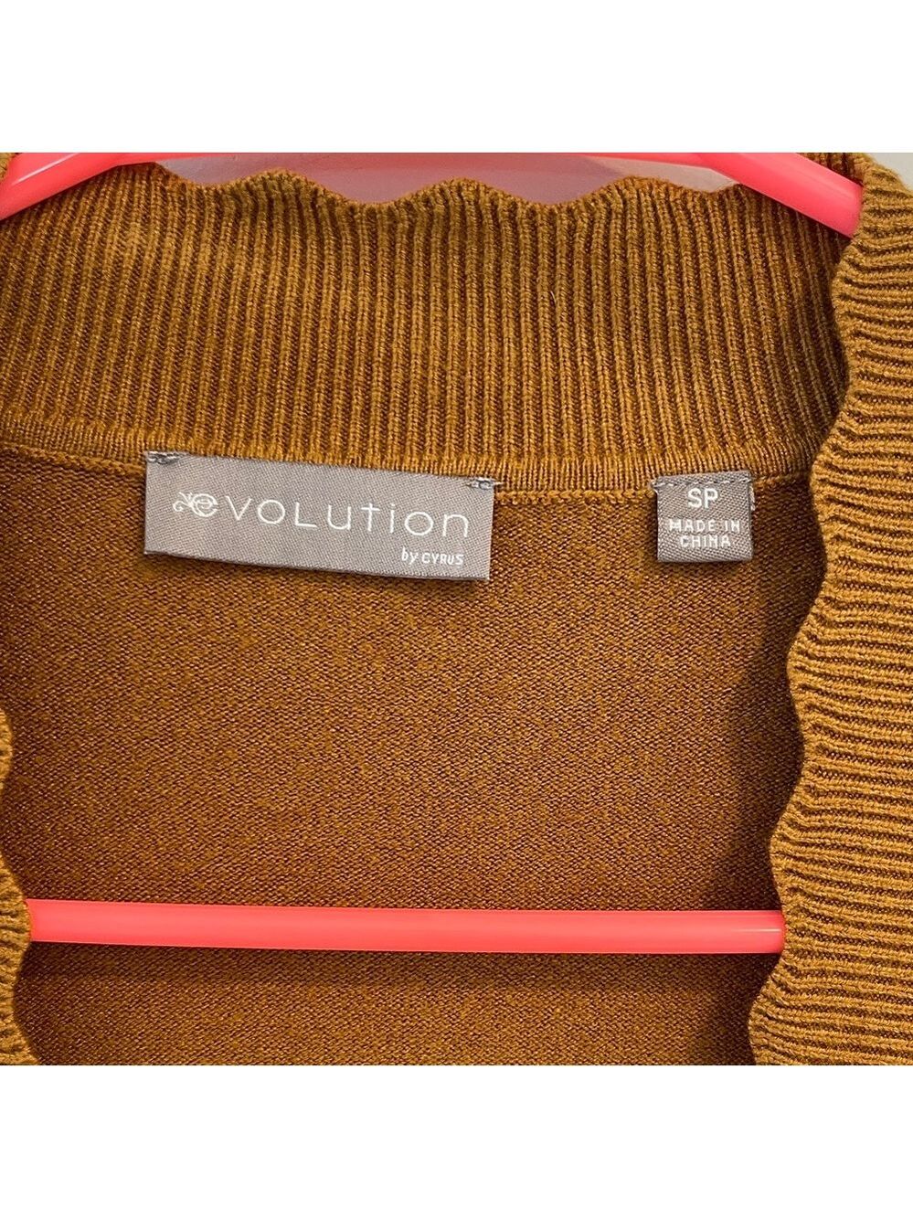 NWOT Evolution by Cyrus Mustard Yellow Open Front Cardigan Size Small Petite - Picture 2 of 7